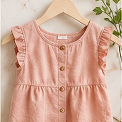 Vestido rosa de mujer